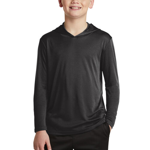 Empire Baseball L/S Dry Fit Hooded Tee - Youth Thumbnail