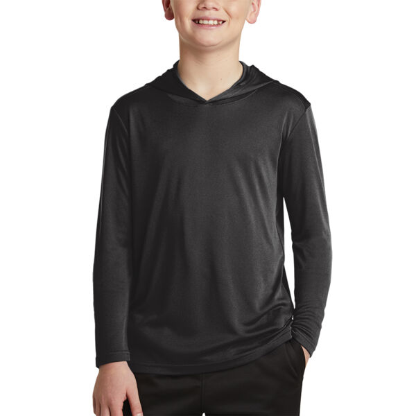 Empire Baseball L/S Dry Fit Hooded Tee - Youth Thumbnail